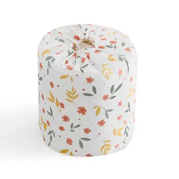 

Floral/Geometry Printing Square/Barrel Storage Bag For Beddings Comforters Quilt Pillows Garments Washable Organizer