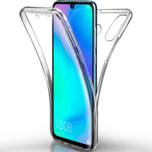 Чехол для huawei Y5 Y6 Prime Y7 P Smart P10 P20 P30 mate 20 Pro Honor 8S 10 Lite 360 мягкий прозрачный