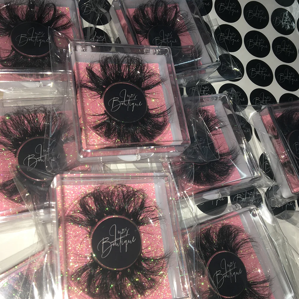 

BossGirl Mink Lashes False Eyelashes Long for Make Up 30 Pairs Eyelashes Set Personal Label Logo Free Fast Shipping via DHL
