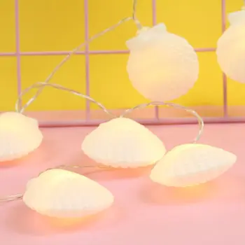 

10/20 LEDs Sea Shell String Light Soft Lighting for Home Patio Garden Outdoor