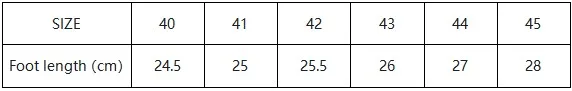 拖鞋尺码表