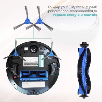 

For Eufy Robovac Rolling Brush 11S 30C Side Brushes Adjustable Dust remover