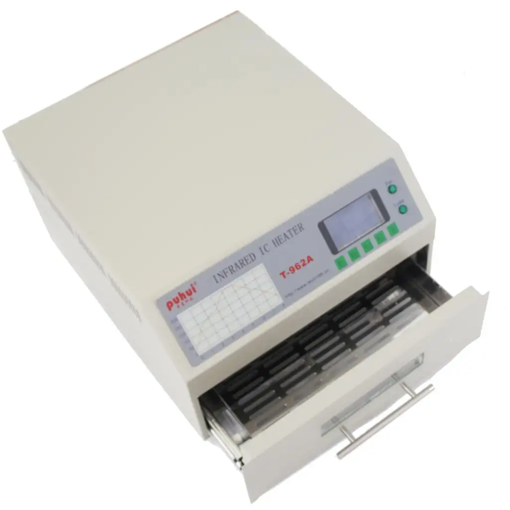 

T-962 Desktop Reflow Oven Infrared IC Heater Soldering Machine 800W 180 x 235mm T962 for BGA SMD SMT Rework