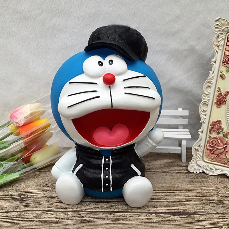 Большая Милая мультяшная копилка, большая копилка Doraemon Cat, копилка для денег, копилка для детей, копилка, копилка, Alcanscia Creativas Bank, аниме - Цвет: hat-3