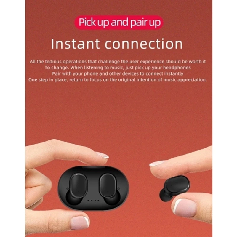 A6S Mini TWS Twins True-wireless In-Ear BT5.0 стерео наушники спортивные гарнитуры с микрофоном 280 мАч автоматическая зарядка коробка