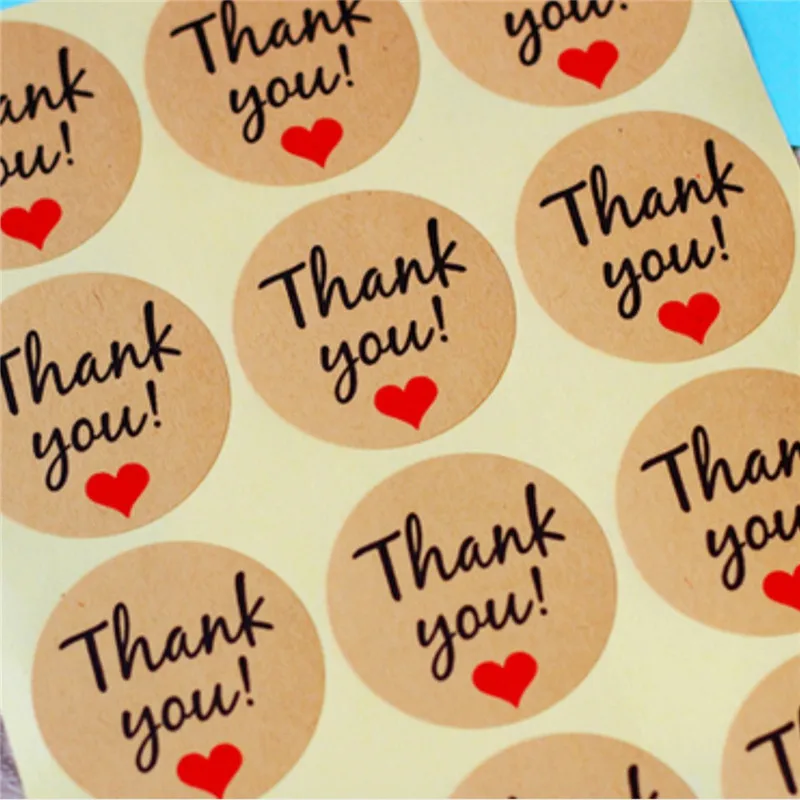 Подарочные пакеты из крафт бумаги 60 шт. спасибо бумажные свадебные