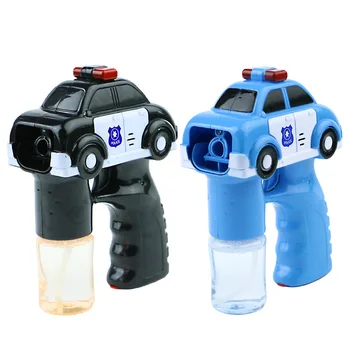 

Summer Hot Selling Children's Police Car Bubble Gun Cartoon Fully Automatic Bubble Gun Sound And Light Toy Factory Wholesale