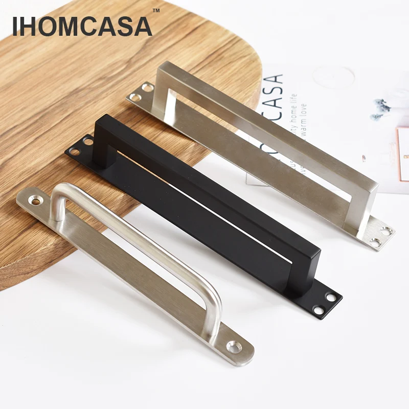 Door Handles Balcony Sliding Door Handle Bedroom Kitchen Furniture Knobs Hardware Pull Stainless Steel Aluminum Alloy