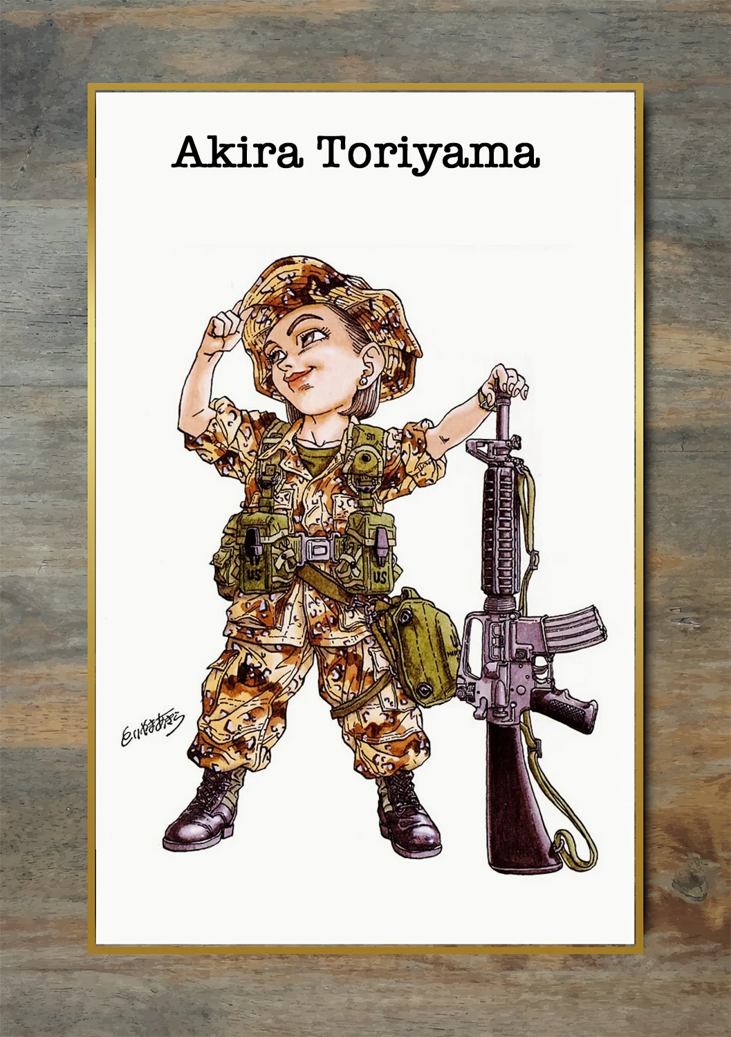 Akira Toriyama World WW2 солдатские комиксы парусиновая живопись винтажные крафт постеры