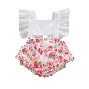 

Pudcoco 2020 Infant Newborn Baby Girls Clothes 0-24M Ruffles Rompers Print Jumpsuit Summer Girl Romper Baby Clothes