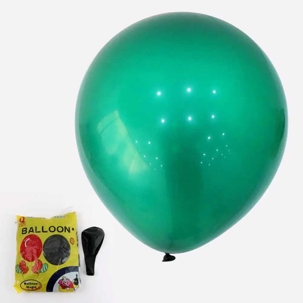 5 pcs 24 inch deep green latex balloons huge helium globals Christmas decor birthday party | Дом и сад