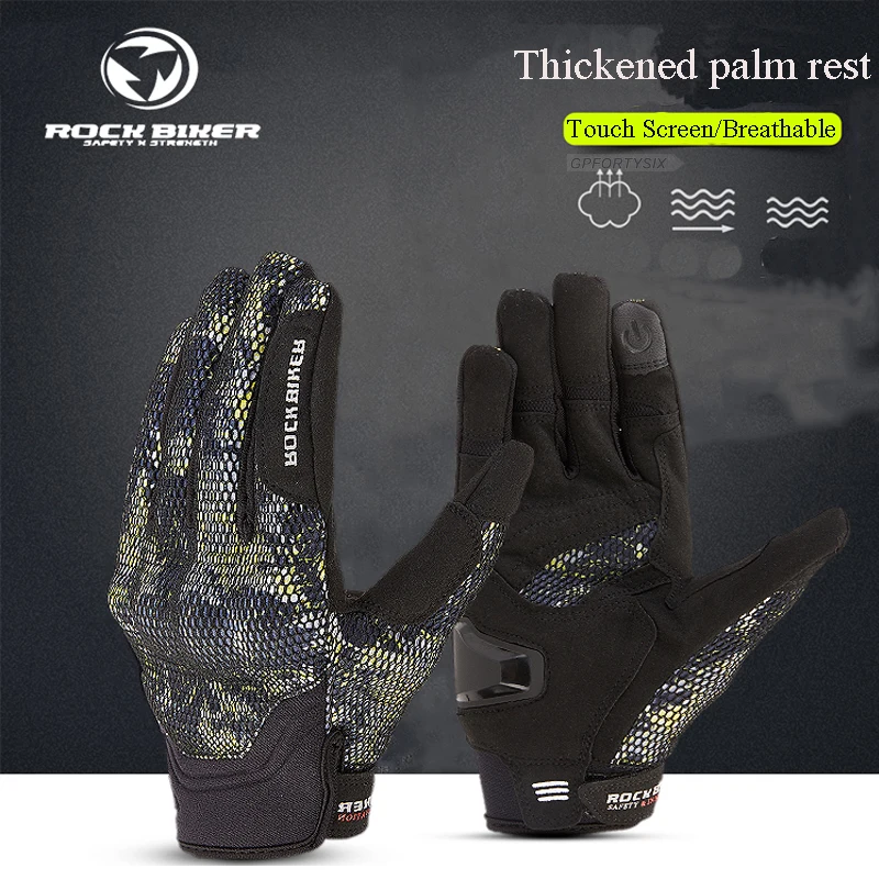 Летние мотоциклетные перчатки для мотокросса езды по бездорожью сенсорных
