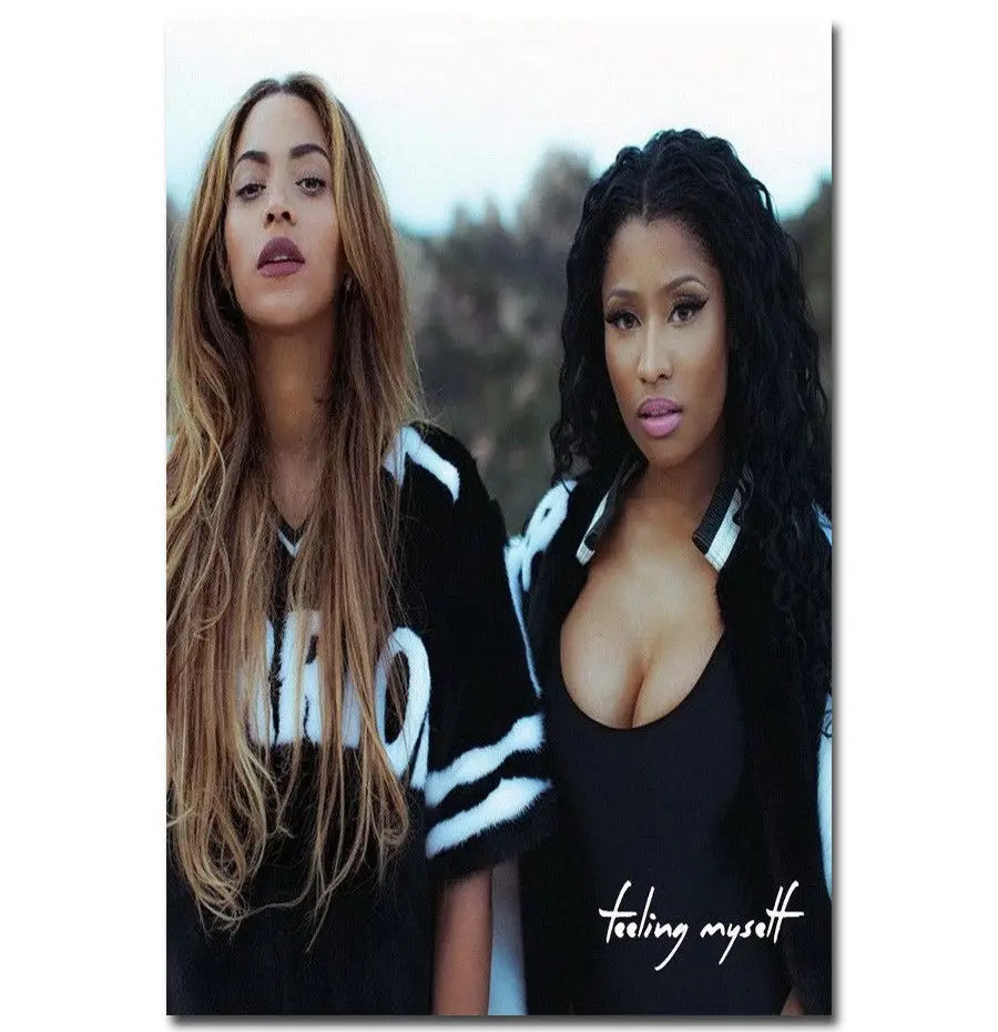 Nicki Minaj Girl Group Singer Music Stars-Silk Art Poster Wall Sicker Decoration Gift