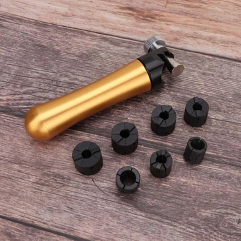 

Ring Inlaying Fixture Tool Wood Handle Jewelry Clamp Setting Set Gold Processing Fixing Making Tool for Jeweler