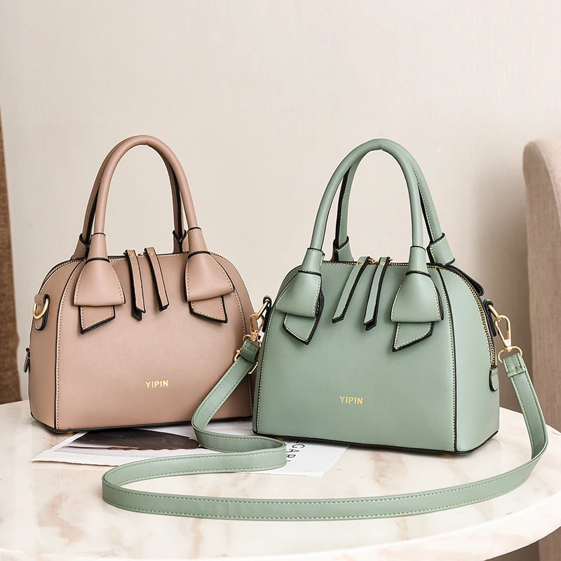 

Vento Marea Designer Green Tote Bags For Women 2019 Female Top-handle Bag Girls Simple Shoulder Bags Lady Fashion Shell Handbag