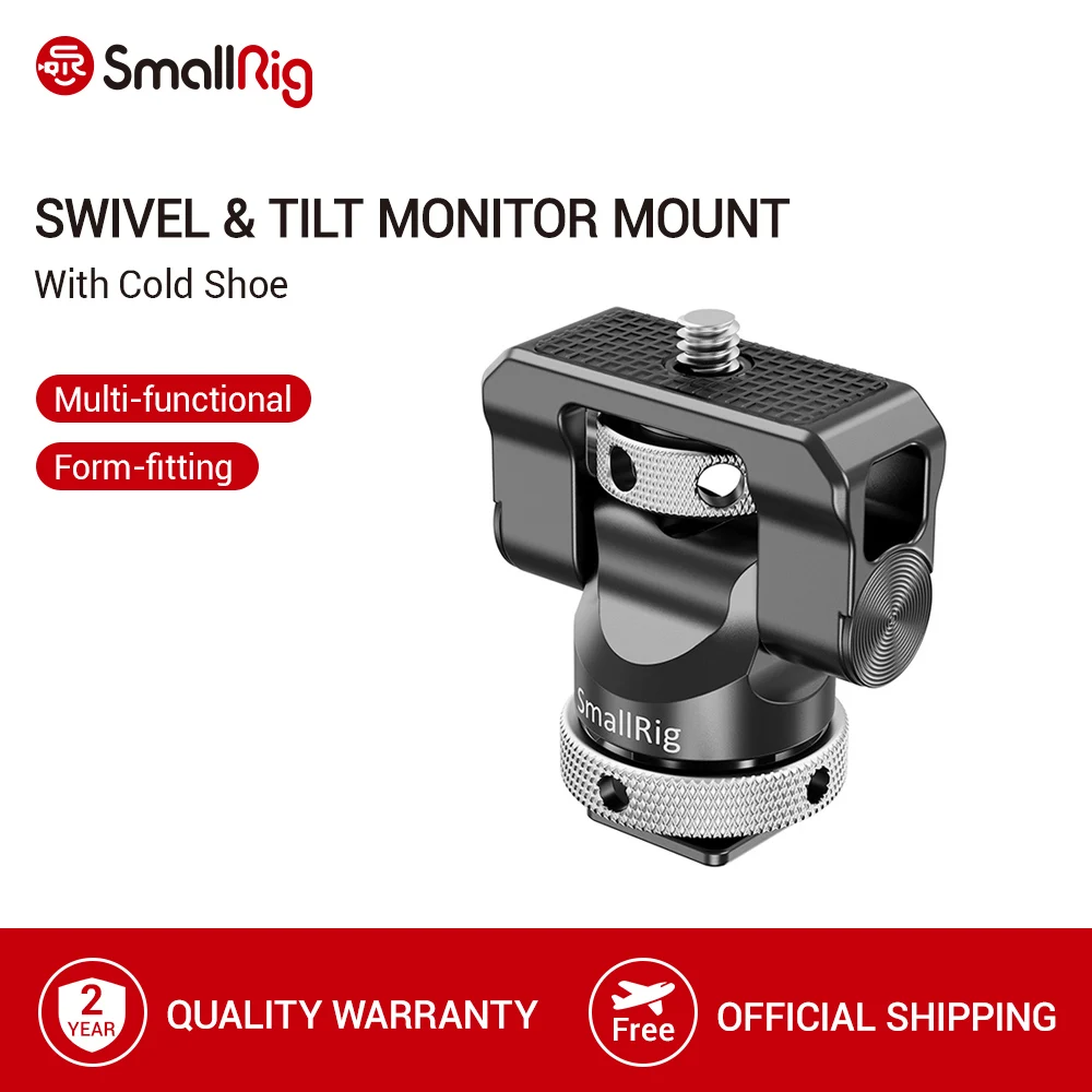 Универсальное поворотное и наклонное крепление для монитора SmallRig с холодным