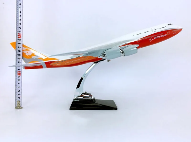 45 см 1/150 весы Boeing B747-800 модель самолета литой под давлением пластиковый сплав самолет с базой коллекция самолет дисплей игрушка подарок