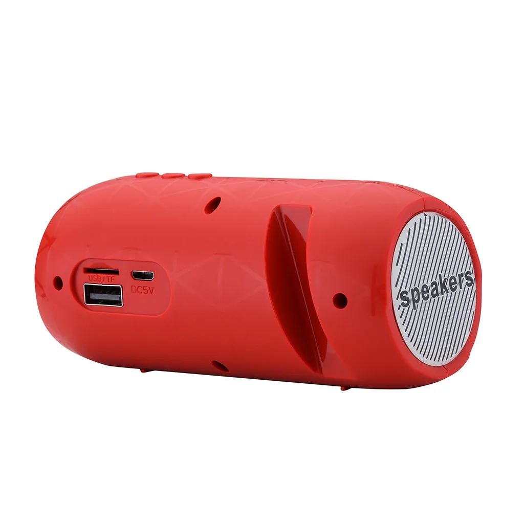 Большая мощность bluetooth Колонка hifi Портативная Беспроводная стереоколонка sd-карта FM USB аккумуляторная сабвуфер колонки для ПК телефонов#9 - Цвет: Red