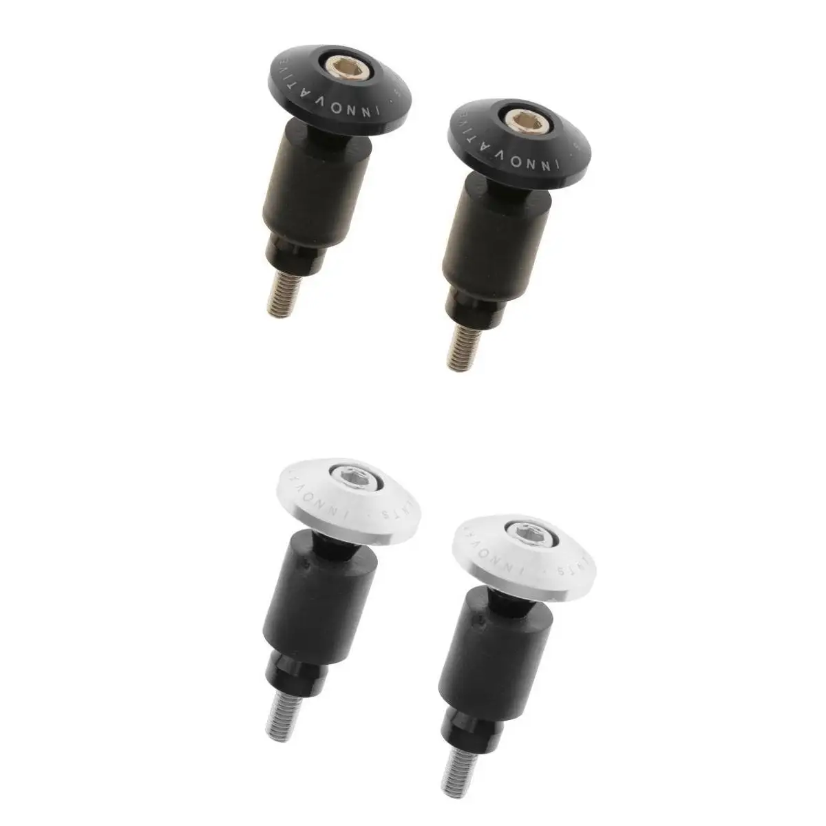 1 комплект 4x Универсальный руль для мотоцикла 7'8 Грипсы из алюминиевого сплава, руль для велосипеда, конечный замок, заглушки, Грипсы для велосипеда, крышки s