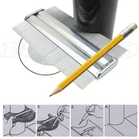 Jauge de contour de profil en acier, modèle de décoration profonde, carrelage en métal, plinthe, profil stratifié, forme en bois, 150mm, 10 po 4