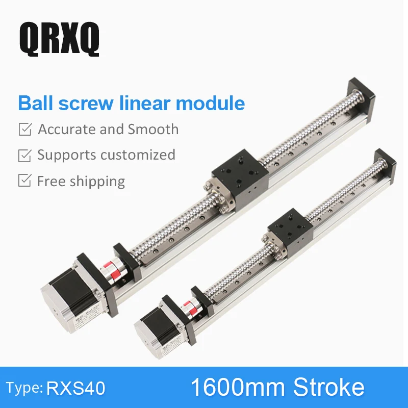 1600 mm Ball Screw 1610 Linear Motion Stage Guide Rail Motorized Actuator Robotic Arm Kit