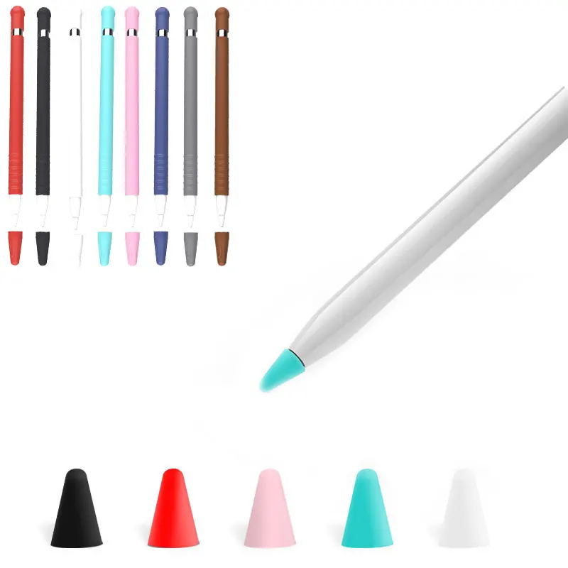 

Colorful Silicone Replacement Tip Case Nib Cover Skin For Apple Pencil 1st 2nd Stylus Touchscreen Pen Protective Sleeve Cover