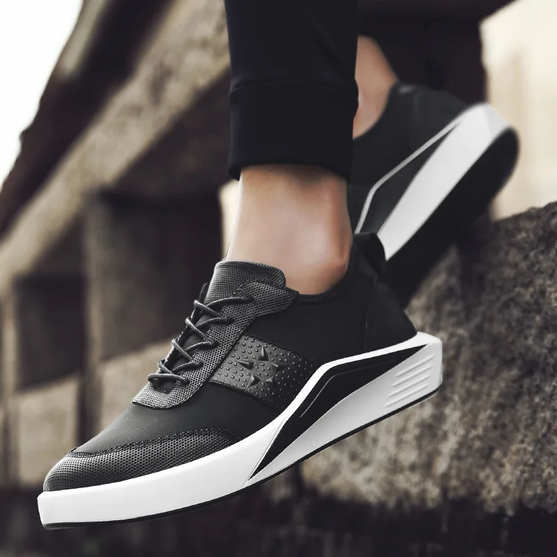 

2019 Autumn And Winter New Style First Layer of Leather MEN'S SHOES Extra Large 4748 Men Sneakers Korean-style Soft-Sole Casual