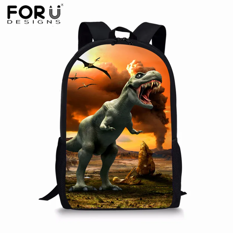 FORUDESIGNS Jurassic World детские школьные ранцы для мальчиков T-rex рюкзак в виде динозавра первичные Детские рюкзаки детская сумка на подарок Mochilas - Цвет: Z3429C