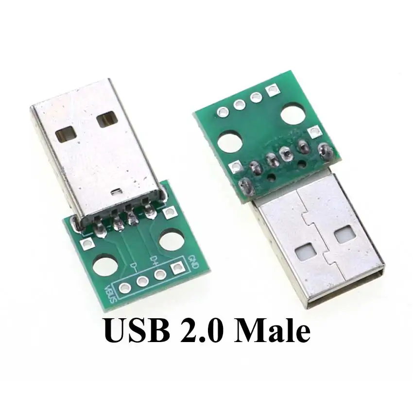 2x Modulo PCB Con Connettore Mini USB Femmina – Scheda Di Rottura Per Connettore