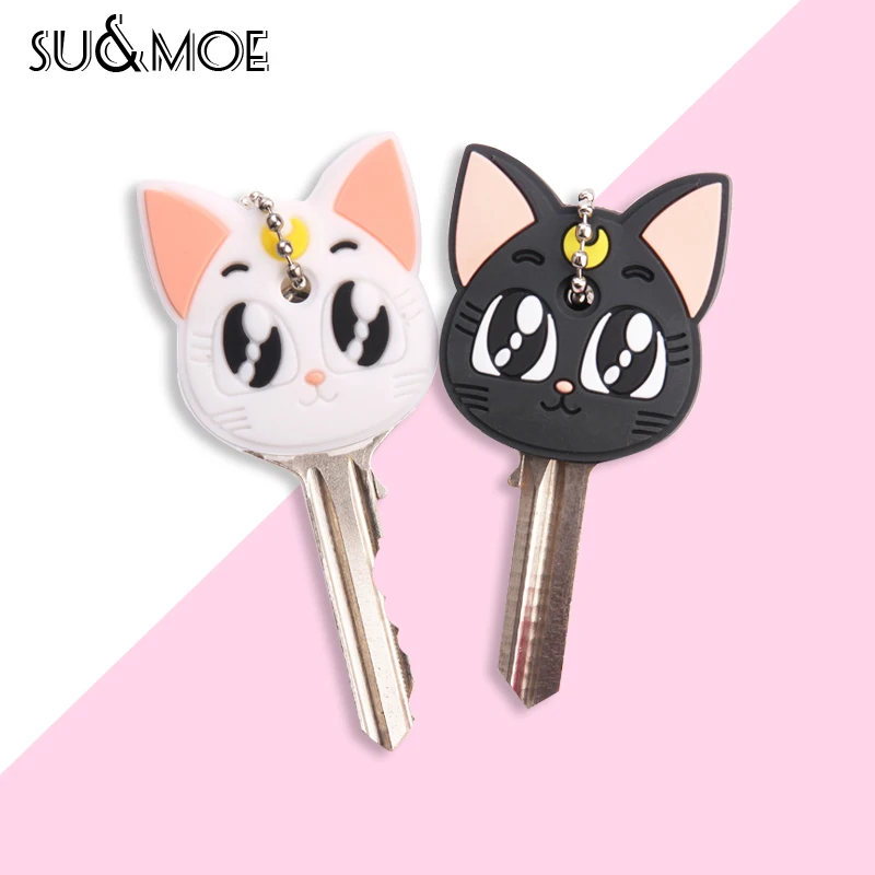 Симпатичный мультяшный брелок силиконовый защитный чехол для ключей кошки собаки чехол для ключей с защитой от пыли Чехол подарок женский брелок для ключей|Брелоки| | АлиЭкспресс - Топ новых товаров на Алиэкспресс