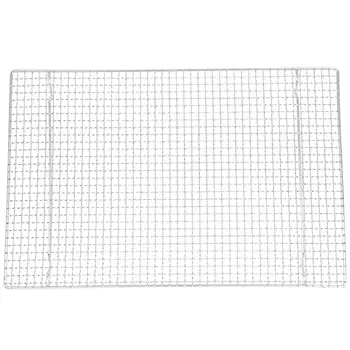 

Bbq Meshes Stainless Steel 304 Barbecue Net BBQ Grill Mesh Rectangular Baking Tool with Foot Drainage Cake Drying Mesh Frame