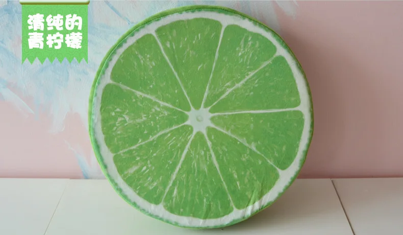 Creative Advertisement Gift Pillow 3D Fruit Model Pattern Seat Cushion Watermelon Cushion Customizable