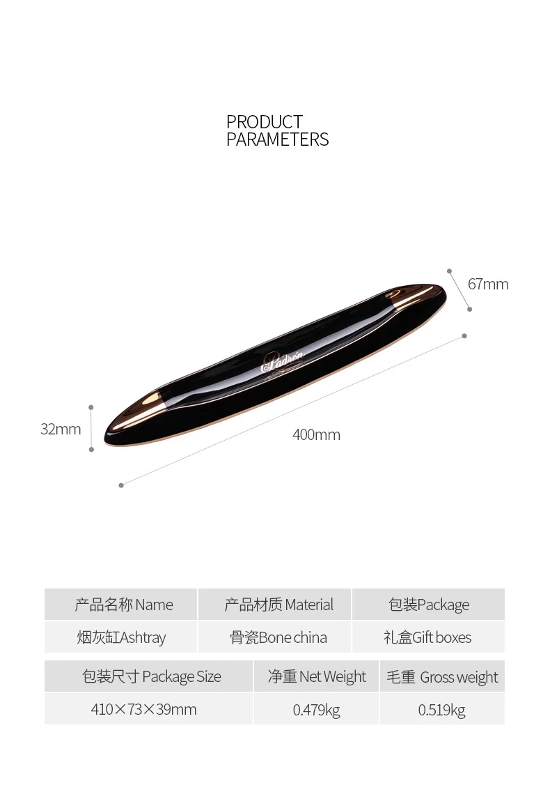 Пепельница для сигар в индивидуальном стиле фарфоровая пепельница гостиной