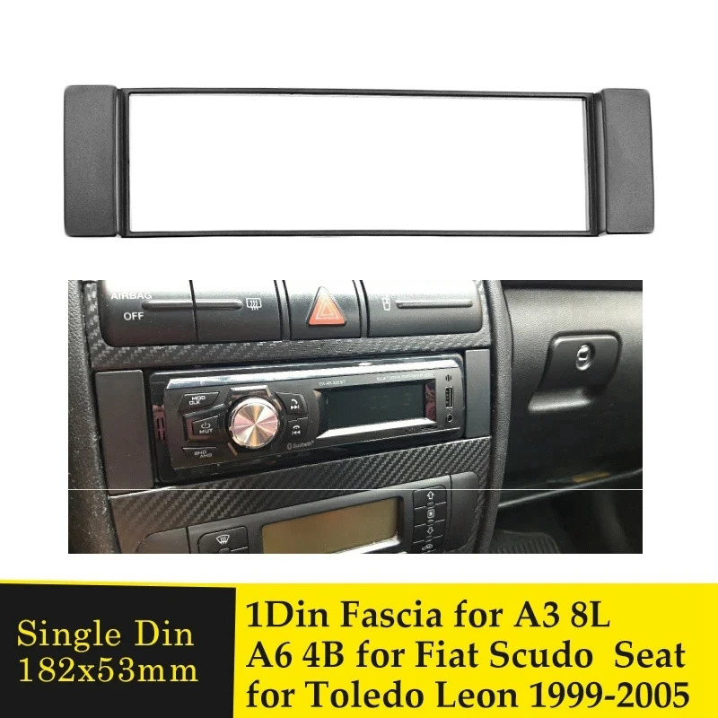 Рамка Fascia 1 Din для-A3 8L A6 4B сиденье Toledo Leon Fiat Scudo Stereo Facia Plate Dash CD Trim DIN Radio Cover |