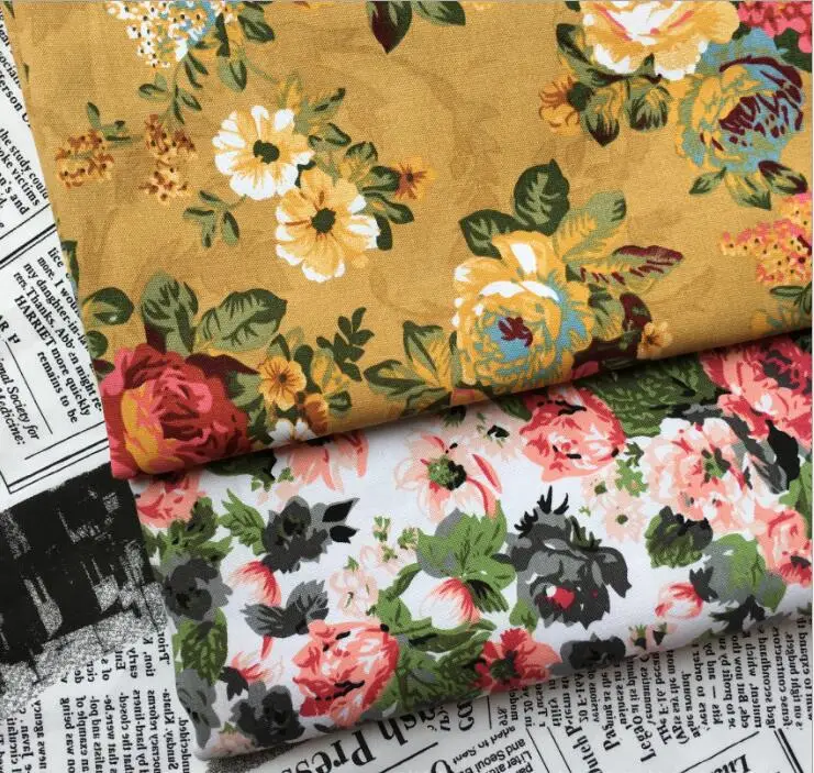 Эластичная хлопковая набивная ткань, японская одежда, Корейская одежда, наволочка, шляпа, сделай сам, набивная ткань