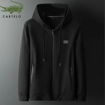 

CARTELO men spring new classic Korean version trend fashion casual comfortable hoodies men's long sleeve