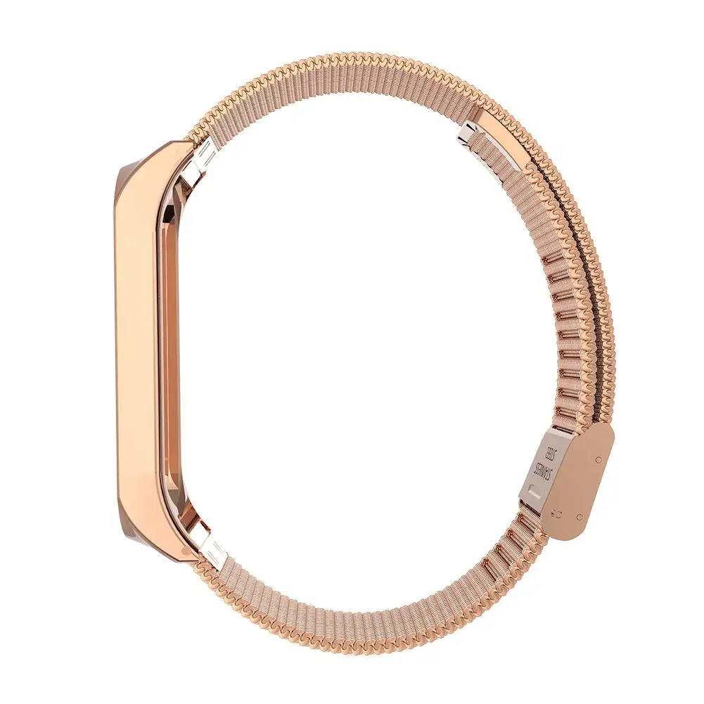 Миланский Браслет из нержавеющей стали для mi Band 3 4 Смарт часы замена ремешок для Xiaomi mi Band 3/mi Band 4