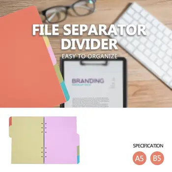 

File Dividers Creative Premium Loose-Leaf 6/9 Holes Office Notebook Subject Dividers Index Sheets Binding Punched