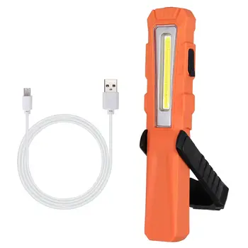 

COB LED Campping Emergency Pocket Flashlight Torch 270° Work Light 1200mAh USB Rechargeable Inspection Lamp Warning Strobe Light