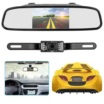 

4.3" Car Wireless Reverse Rear View Camera Rearview Mirror Monitor HD Video Parking LED Night Vision LCD Backup Cameras