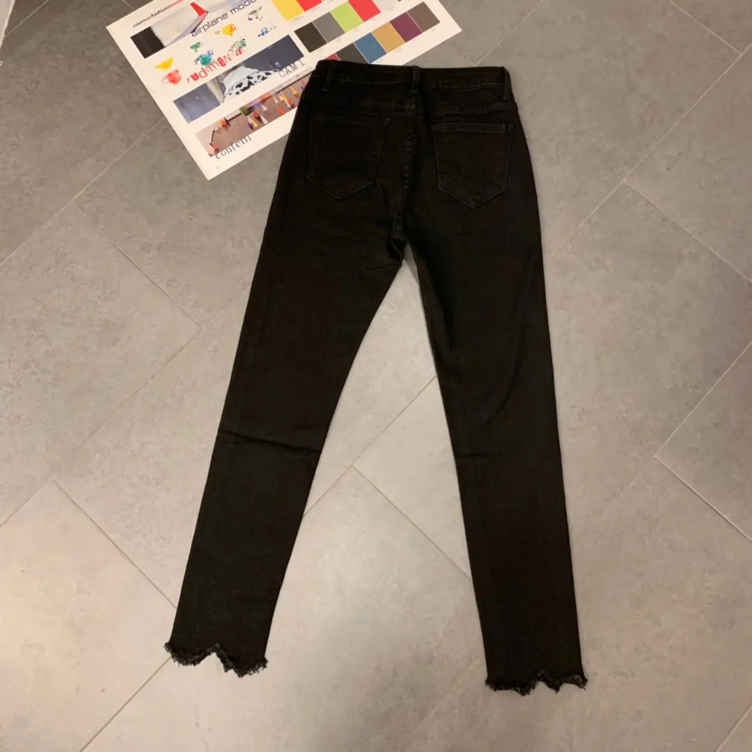 ladies fashion slim casual petal jeans 0927