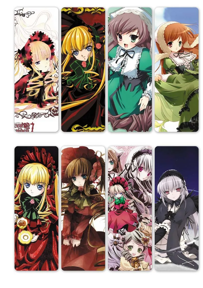 10 компл./лот аниме Rozen Maiden закладки для книг ртутная лампа Джейд Стерн книжная Обложка из ПВХ mark офисные школьные принадлежности подарок