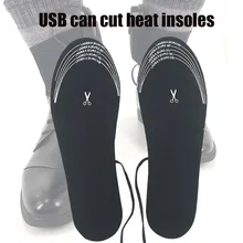1 пара углеродное волокно электрические сабо с подогревом стельки согревающие гибкие стельки для зимы XR-Hot