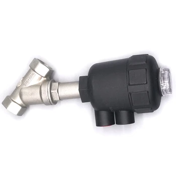 

Stainless Steel Pneumatic Angle Seat Valve Female Thread Y Type High Temperature 2-Way Angle Seat Control Valve