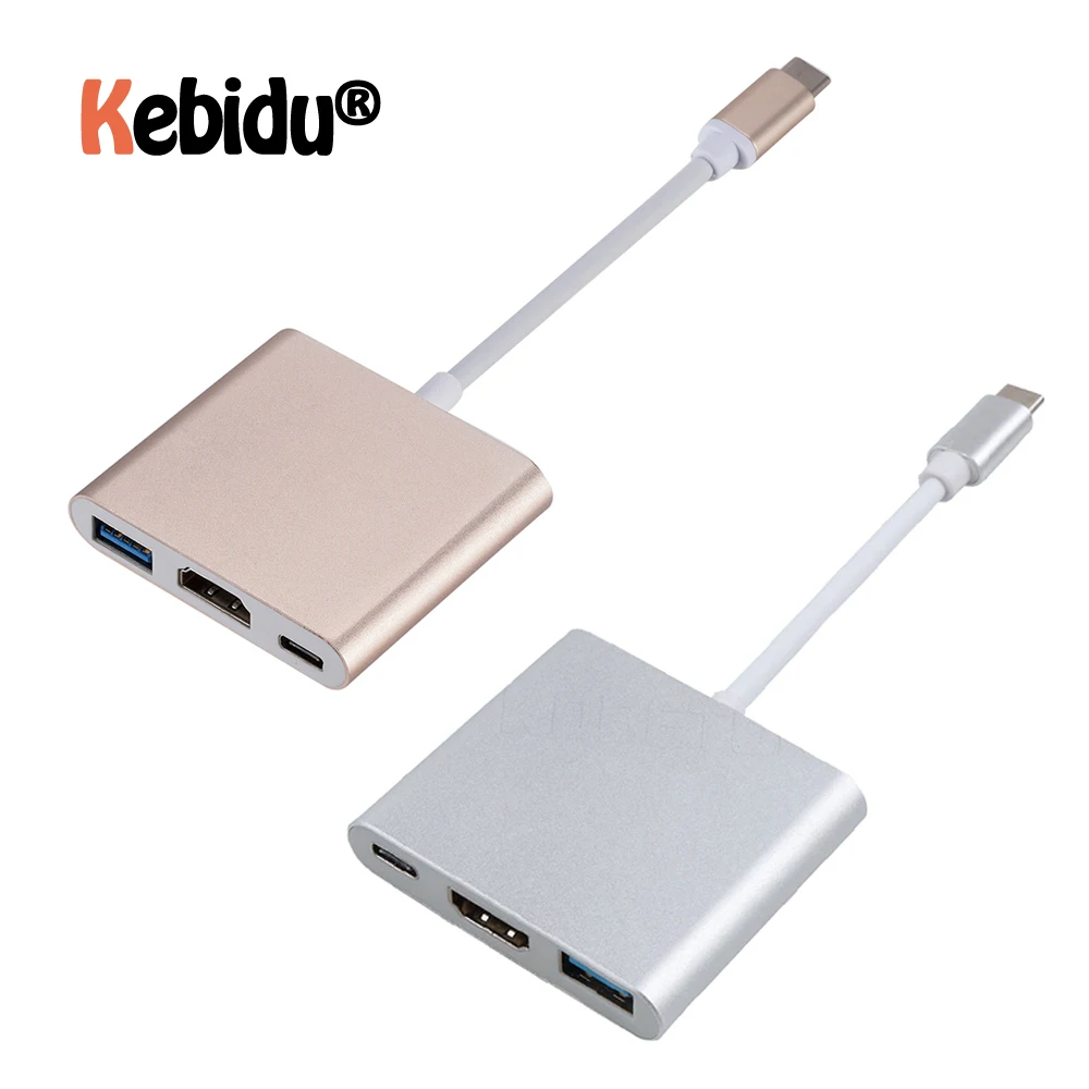 Адаптер для зарядки USB 3 0 с портом Type-C на HDMI портативный USBC 1 адаптер концентратора