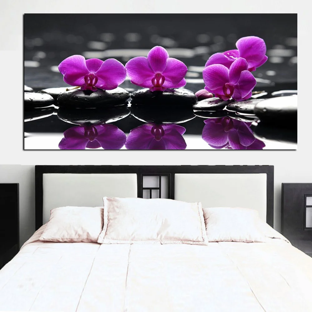 Холст для живописи Wall Art цветок Бамбук камень 1 шт. жикле произведения искусства