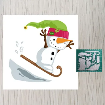 

Snowman Dies Scrapbooking Metal Cutting DIY Scrapbook Decorations Craft Cutting Dies