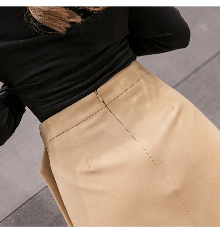 Korean New Midi irregular Skirts Women Winter Autumn new fashion A-Line Skirts Ladies Streetwear Plus Size skirt