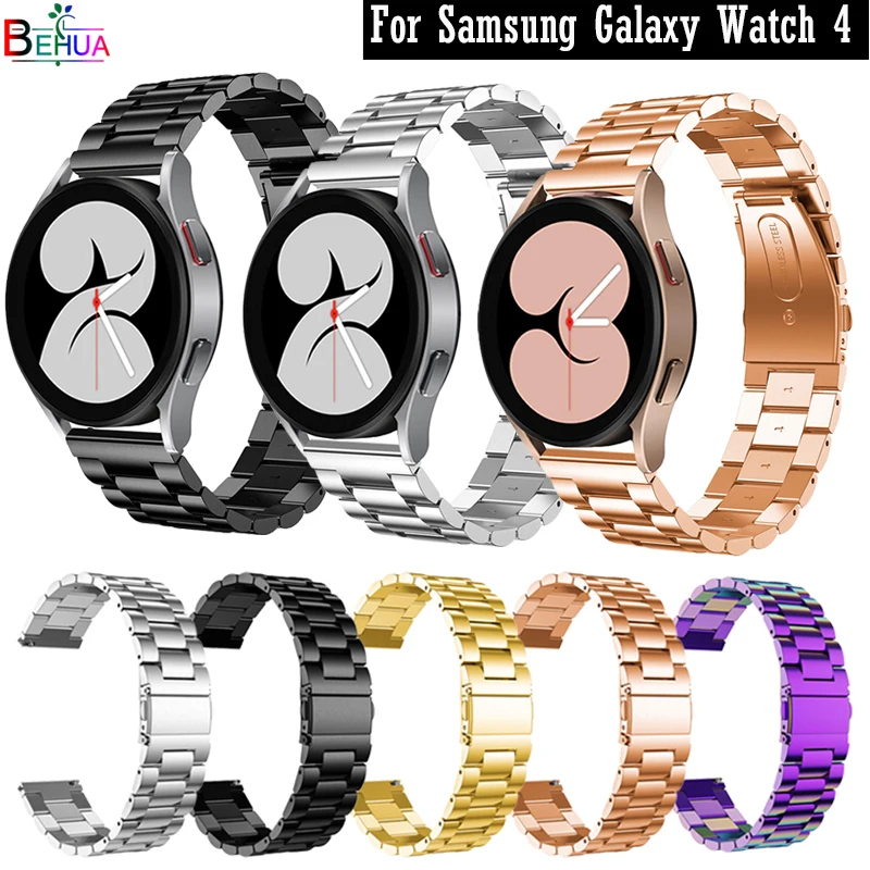 

Steel Watchband For Samsung Galaxy Watch 4 Classic 46MM 42MM / Galaxy4 40mm 44mm SmartWatch Wristband Bracelet Strap Metal belt