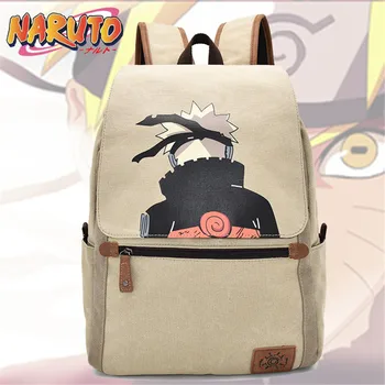 

Dragon Ball Goku Naruto One Piece Luffy Cartoon Canvas Backpack Casual Shoulder Bags Japanese Anime Schoolbags Women Men Bag